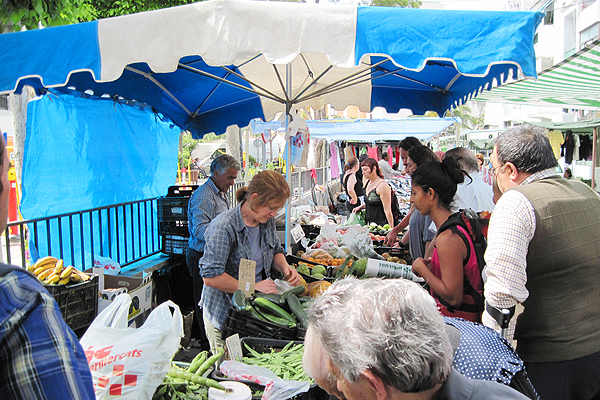 Street market in Orgiva on Thursdays